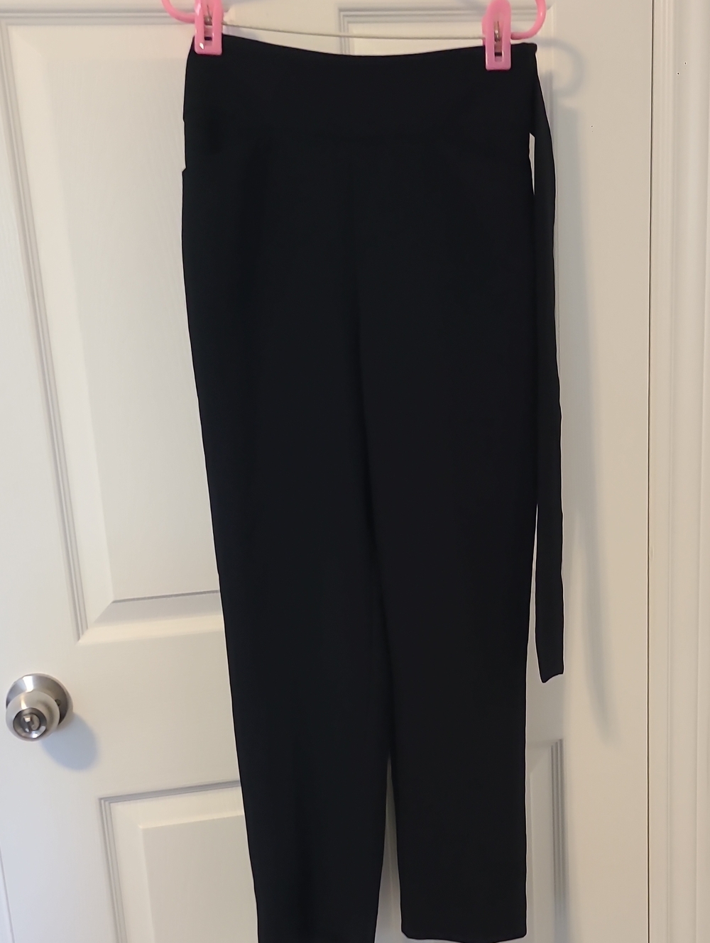 Wilfred Black Straight-Leg High-Waist Pants with Side Tie